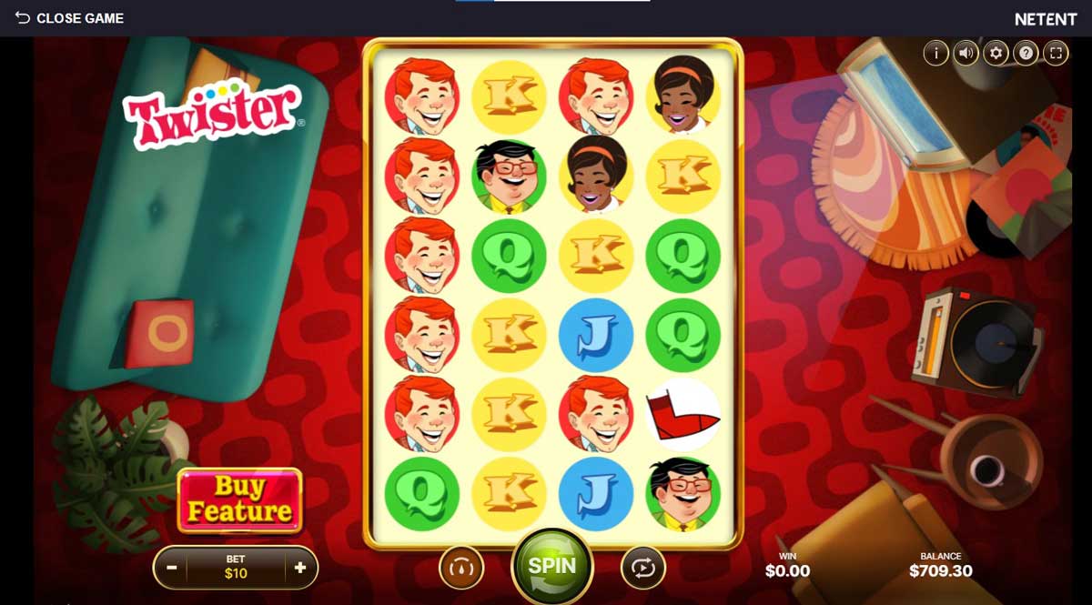 Twister slot machine game